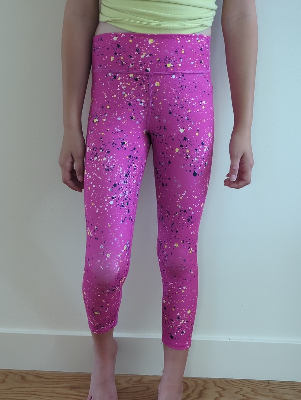 All in Motion Pink Splatter Kids Leggings
